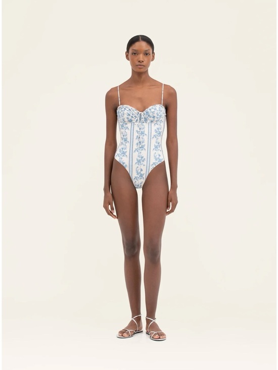 Agua by Agua Bendita Other - NWOT- Agua by Agua Bendita Ebano Bugainvillea One Piece with Corset Detail